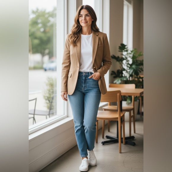 J.Crew Camel Blazer — Size 2 — Gold Buttons | Perfect Exterior ✨ - Picture 12 of 17